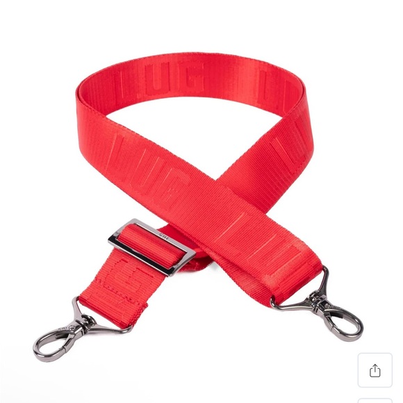 NWT Lug 1.5”W Webbed Crossbody Strap in Poppy Red - Picture 4 of 5